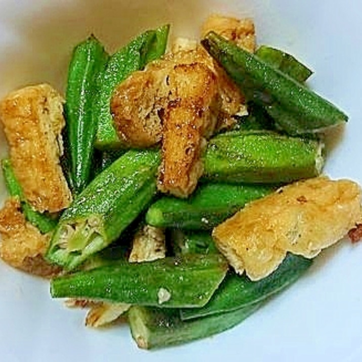 オクラと油揚げのマヨ醤油炒め レシピ 作り方 By ぴさきのマリちゃん 楽天レシピ オクラと油揚げのマヨ醤油炒め レシピ 作り方 By ぴさきのマリちゃん 楽天レシピ